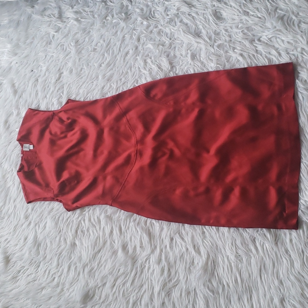Tristan classy and structured red cocktail dress